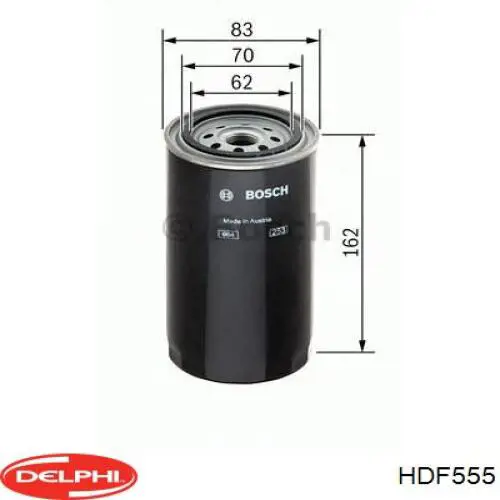 Топливный фильтр HDF555 Delphi