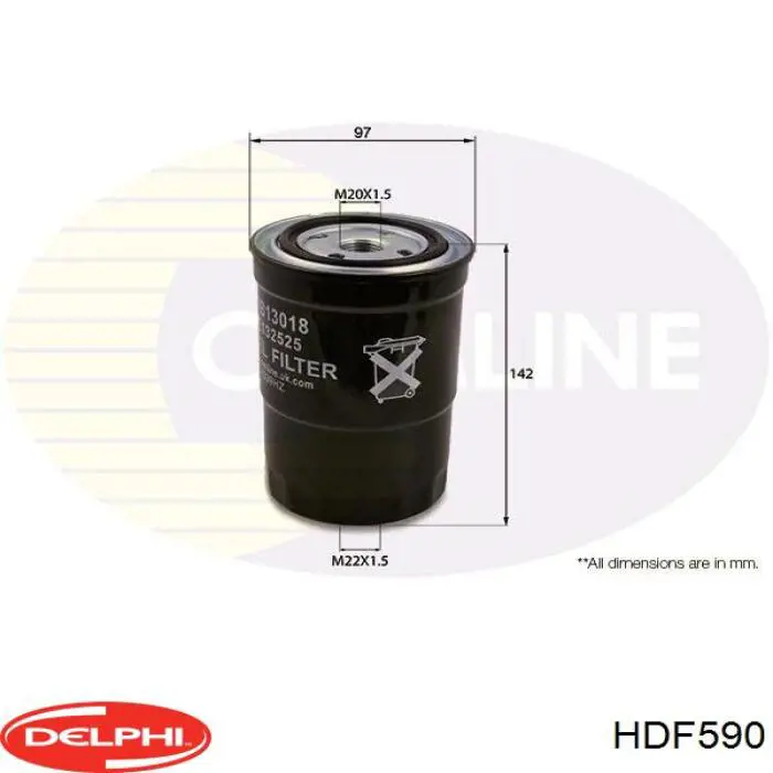 Купить HDF590 Delphi Фильтр-отстойник топлива грубой очистки