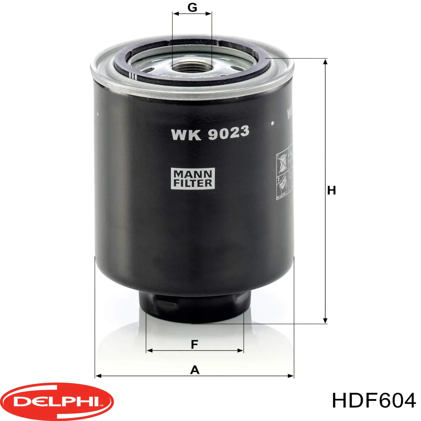 Фильтр тонкой очистки топлива Delphi HDF604 цена, от 9.86 USD