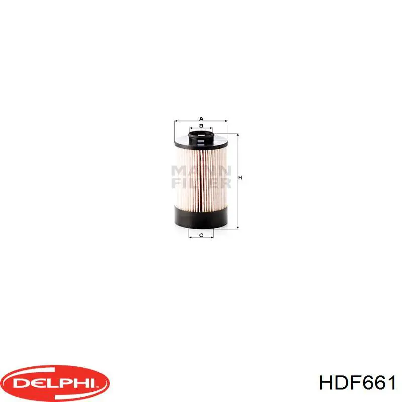 Фильтр тонкой очистки топлива Delphi HDF661 цена, от 20.82 USD