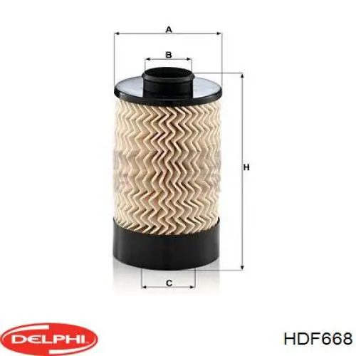 HDF668 Delphi Фильтр топлива