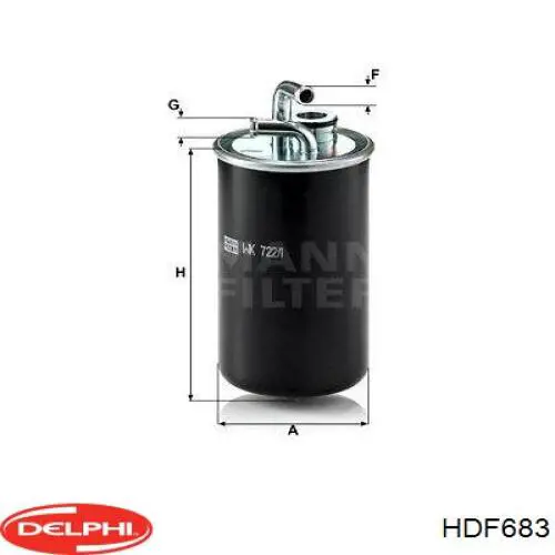 HDF683 Delphi Фильтр топлива