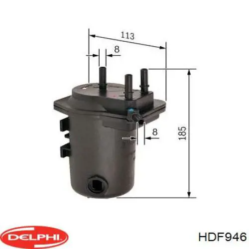 Фильтр тонкой очистки топлива Delphi HDF946 цена, от 19.79 USD