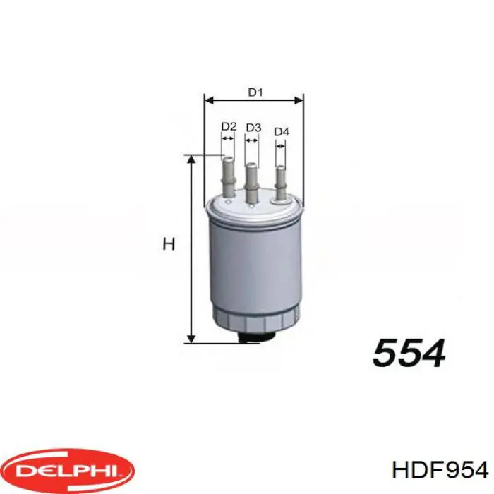 Купить HDF954 Delphi Фильтр-отстойник топлива грубой очистки