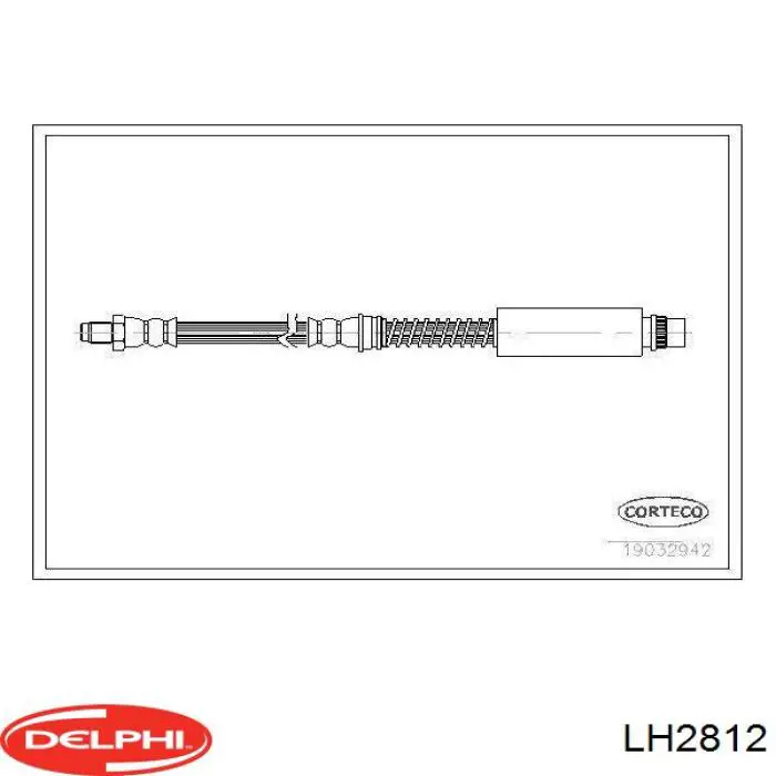 Latiguillo de freno delantero LH2812 Delphi