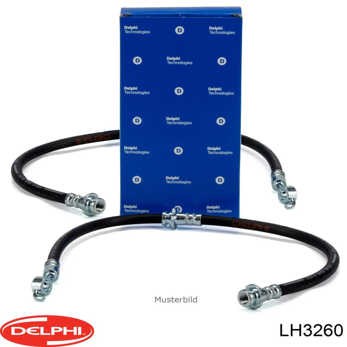 LH3260 Delphi шланг тормозной задний