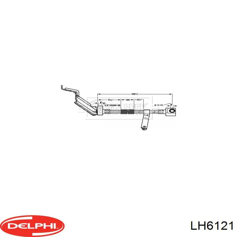 Шланг тормозной передний левый C82303ABE ABE