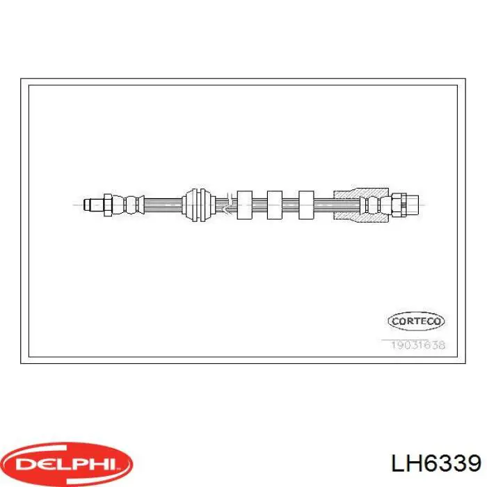 Шланг тормозной Delphi LH6339