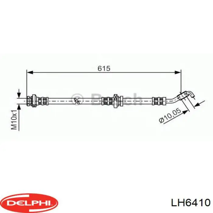 Тормозной шланг Delphi LH6410 цена, от 17.60 USD