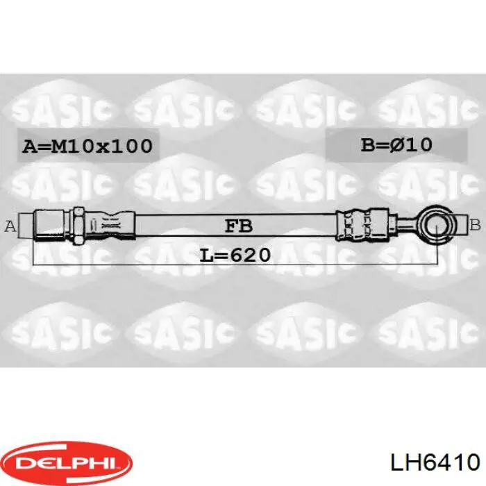 Купить LH6410 Delphi Шланг тормозной передний, правый