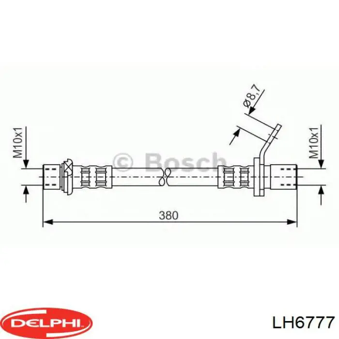 9094702D50 Toyota Шланг тормозной передний правый