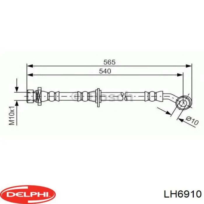Купить 58024 Quick Brake Шланг тормозной задний правый