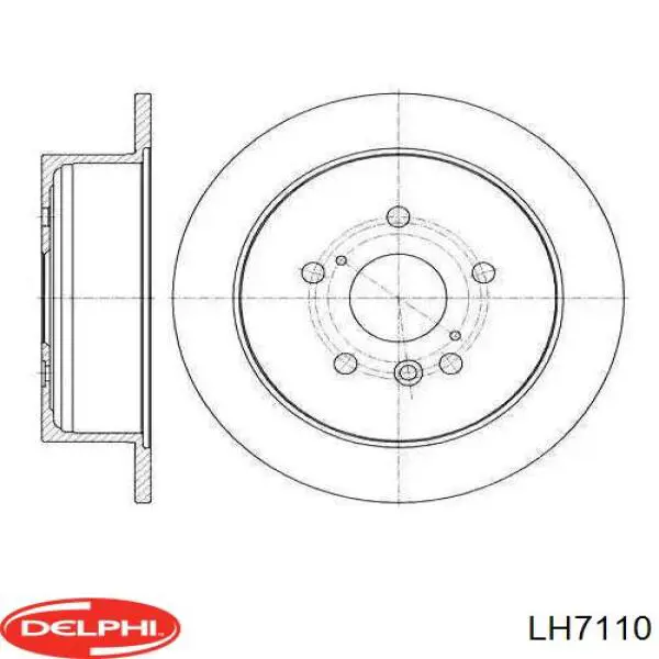 Шланг тормозной передний Delphi LH7110 цена, от 17.69 USD