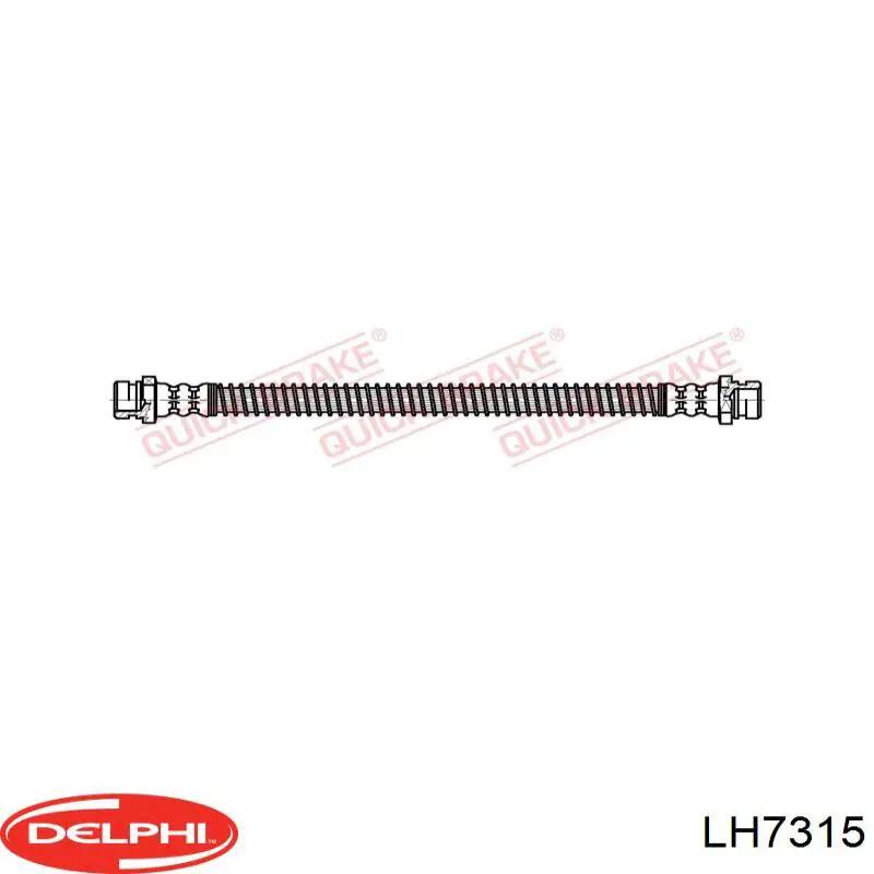Шланг тормозной задний, левый Delphi LH7315 цена, от 26.09 USD