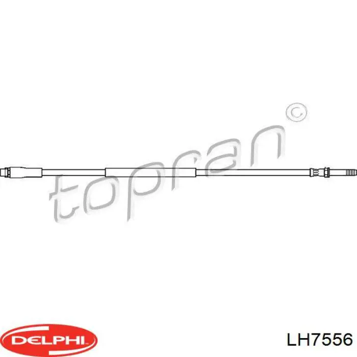 Шланг тормозной передний LH7556 Delphi