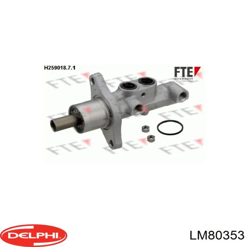 Цилиндр главный тормоза (гидротормозов) Delphi LM80353 цена, от 84.58 USD