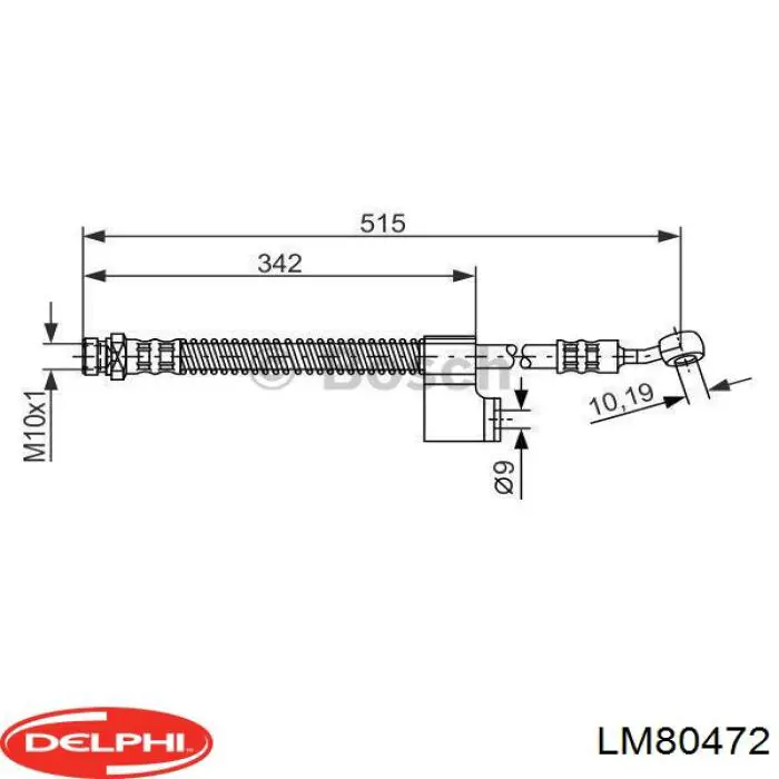 Купить LM80472 Delphi Главный тормозной цилиндр