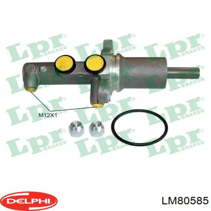 Цилиндр тормозной главный LM80585 Delphi