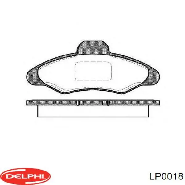 Купить LP0018 Delphi Колодки тормозные задние, дисковые