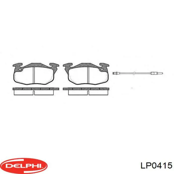 Колодки Delphi LP0415 цена, от 10.66 USD