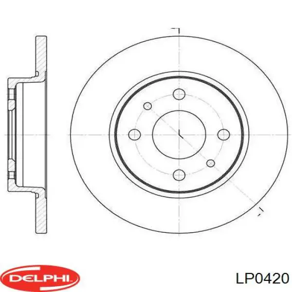 LP0420 Delphi Колодки передние