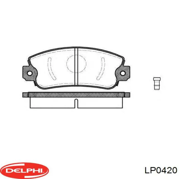 Колодки Delphi LP0420 цена, от 10.44 USD