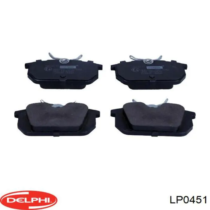 LP0451 Delphi Колодки тормозные дисковые комплект
