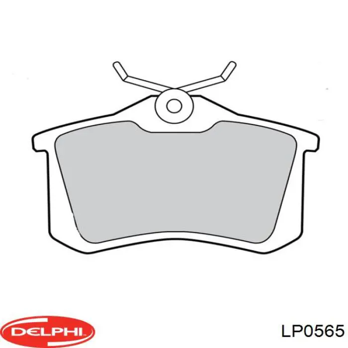 Задние тормозные колодки LP0565 Delphi