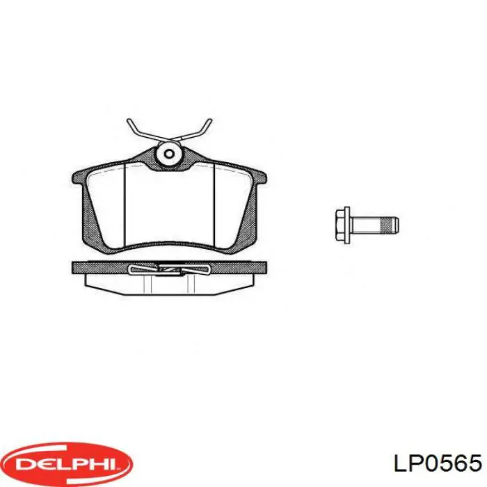 LP0565 Delphi sapatas do freio traseiras de disco