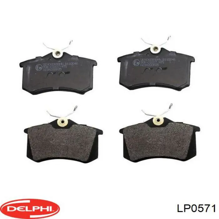 Задние тормозные колодки LP0571 Delphi