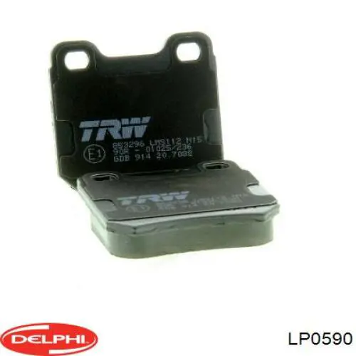 Задние тормозные колодки LP0590 Delphi