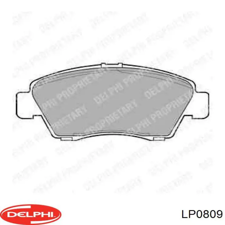 Передние тормозные колодки LP0809 Delphi