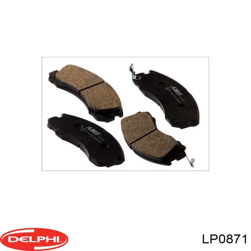 LP0871 Delphi Колодки передние