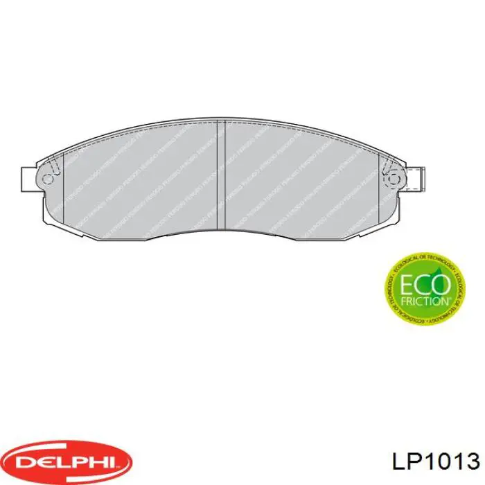 LP1013 Delphi Колодки передние