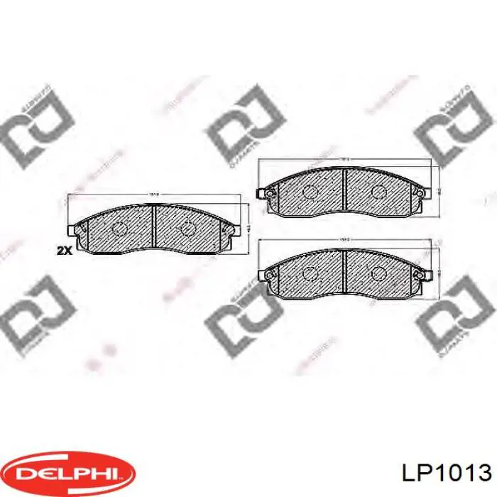 Купить LP1013 Delphi Колодки тормозные