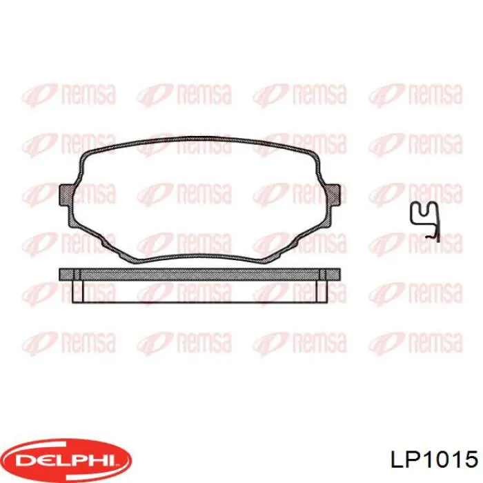 Передние тормозные колодки LP1015 Delphi