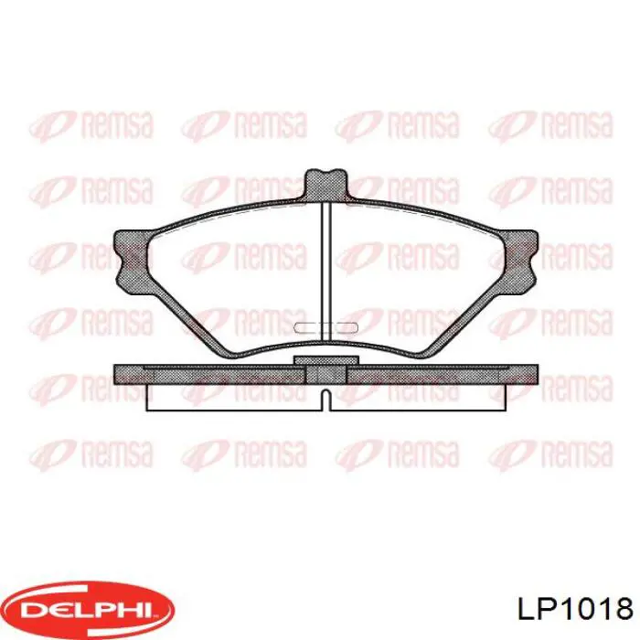 Задние дисковые колодки Delphi LP1018