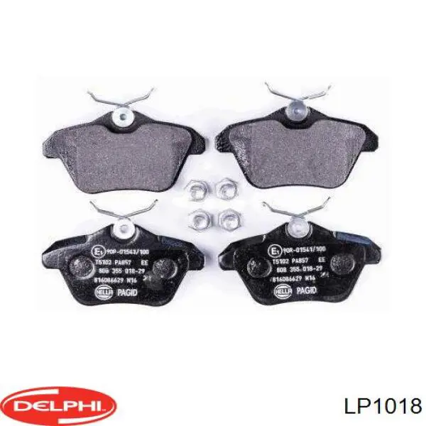 LP1018 Delphi колодки тормозные задние дисковые