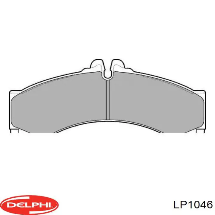 LP1046 Delphi передние тормозные колодки