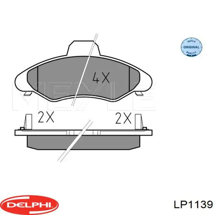 Колодки Delphi LP1139 цена, от 15.93 USD