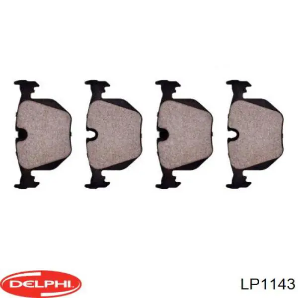 Колодки дисковые  Delphi LP1143 цена, от 33.39 USD