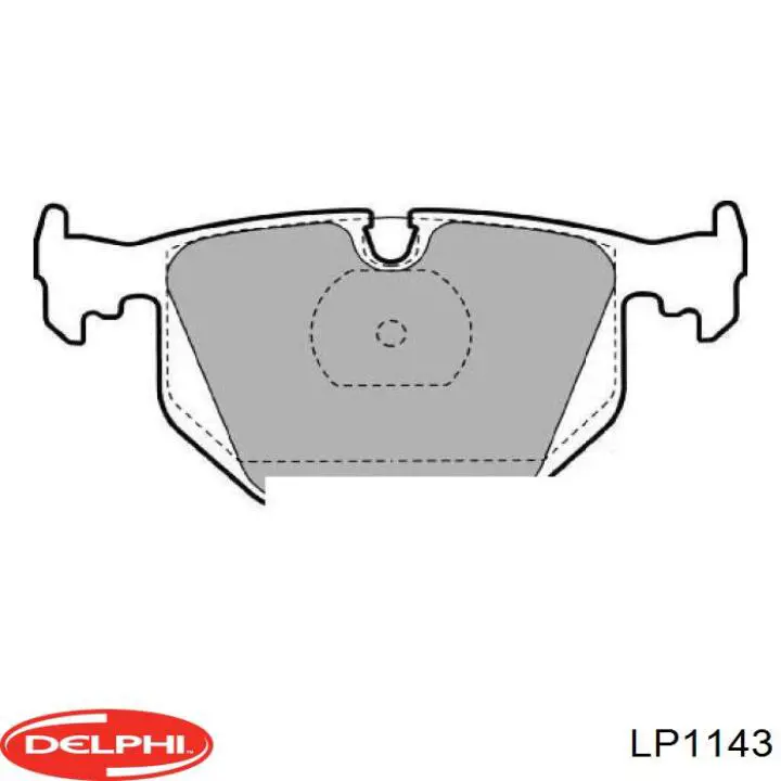 Задние тормозные колодки LP1143 Delphi