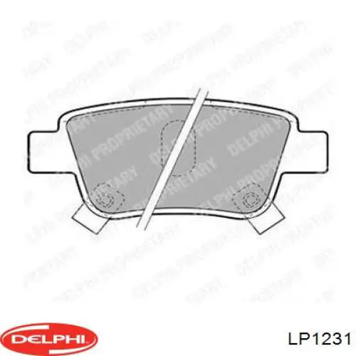 Тормозные колодки Delphi LP1231