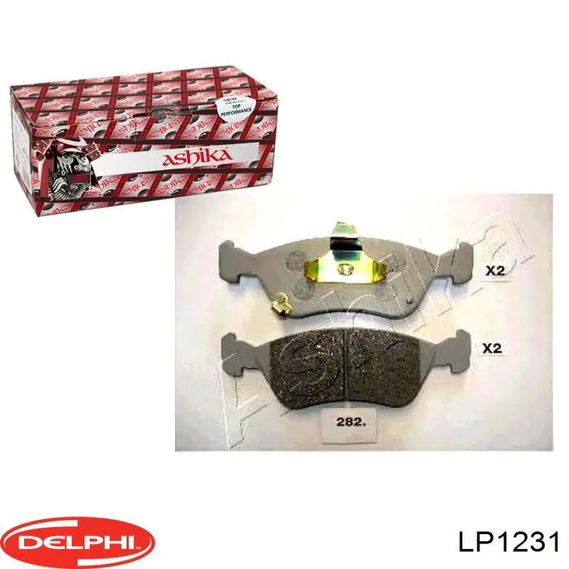 Купить LP1231 Delphi Колодки тормозные