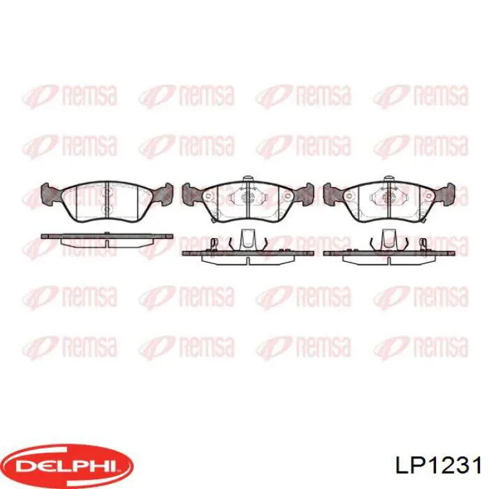 Колодки Delphi LP1231 цена, от 19.00 USD