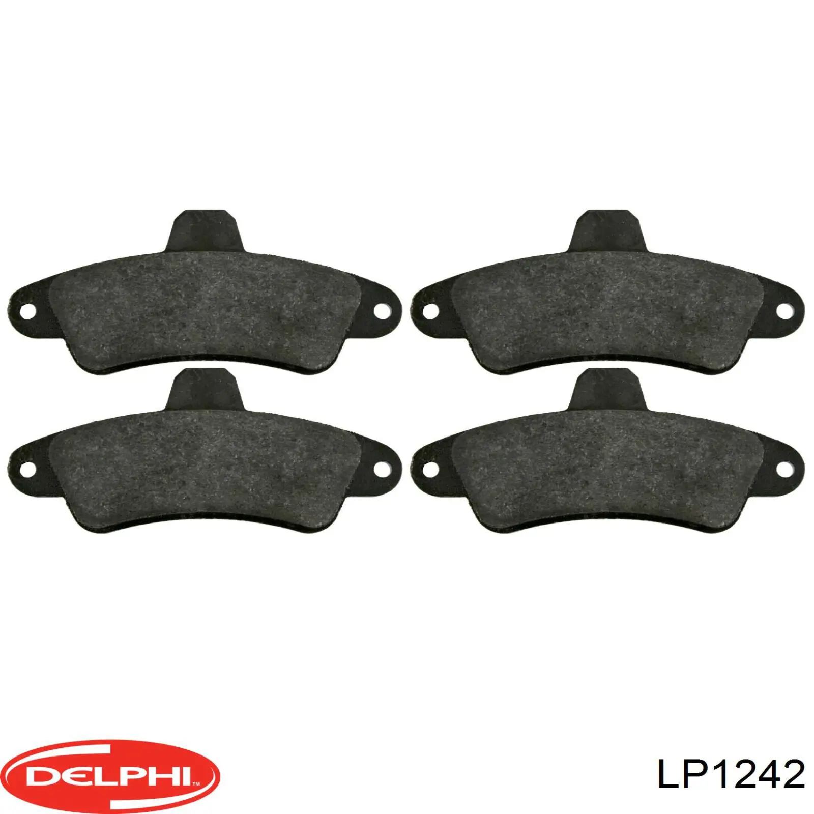 LP1242 Delphi колодки тормозные задние дисковые
