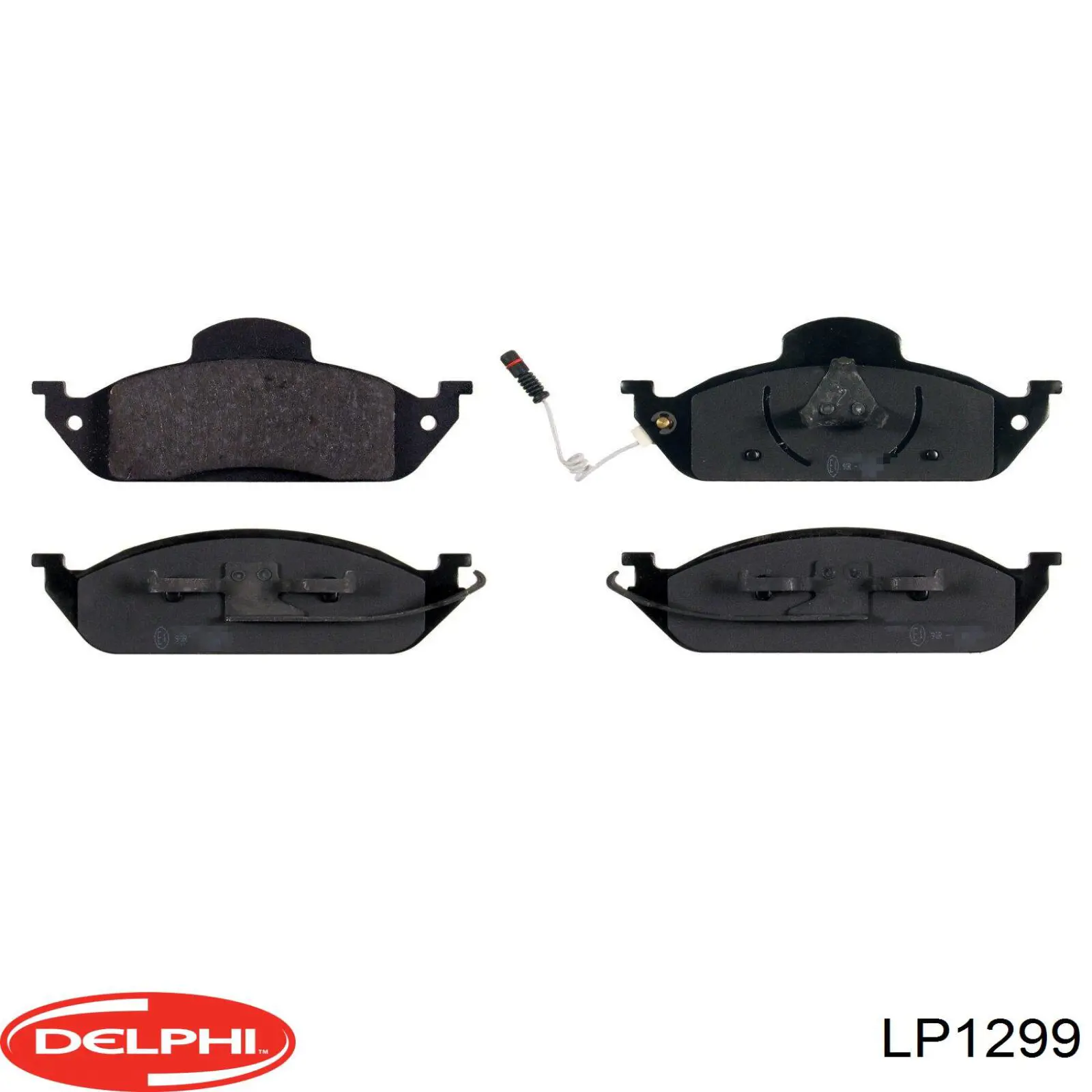 Передние тормозные колодки LP1299 Delphi