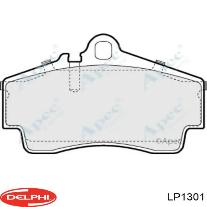 Задние тормозные колодки LP1301 Delphi