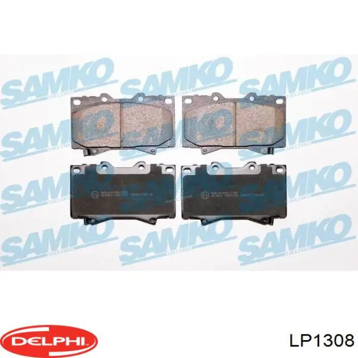 Передние тормозные колодки LP1308 Delphi