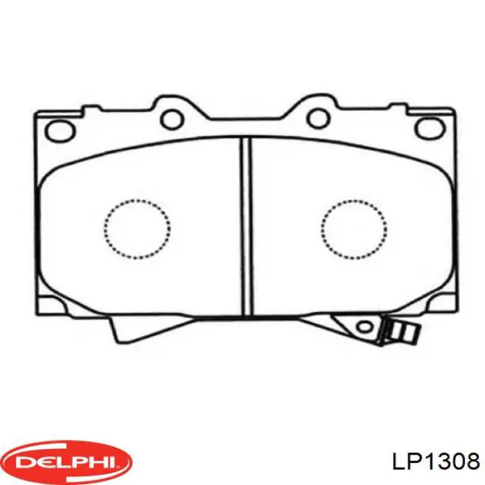 Передние тормозные колодки LP1308 Delphi